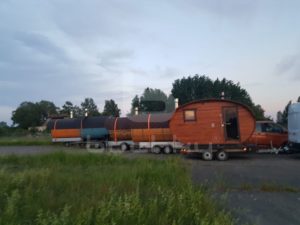 Мобильная баня на прицепе